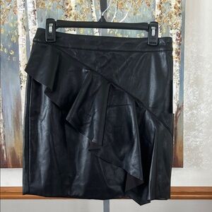 Guess Jet Black Lexie Flounce Skirt